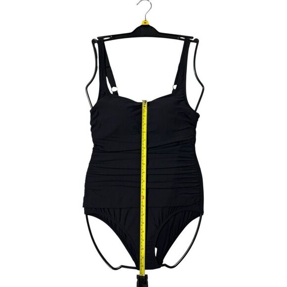 Anne Cole Women’s  Square Neck One Piece Swimsuit Medium Color Black - Picture 5 of 9